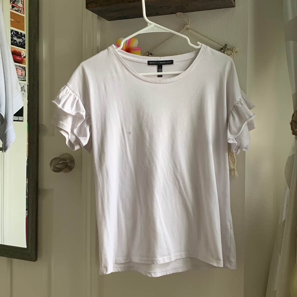 WHITE HOUSE BLACK MARKET WHITE TOP